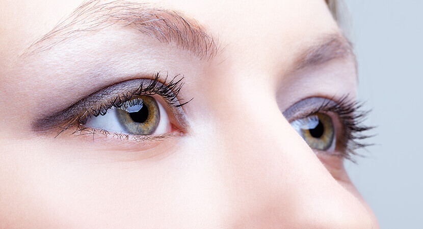 Close up of woman's eyes